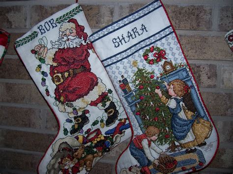 x stitch christmas stockings